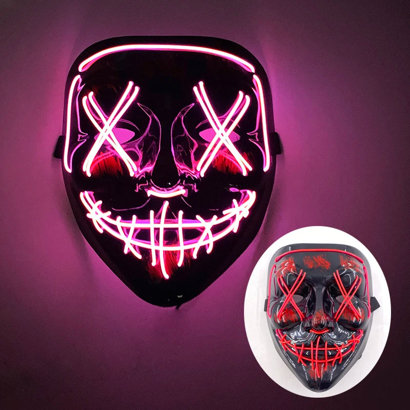 Multi Style Glowing LED Purge Mask