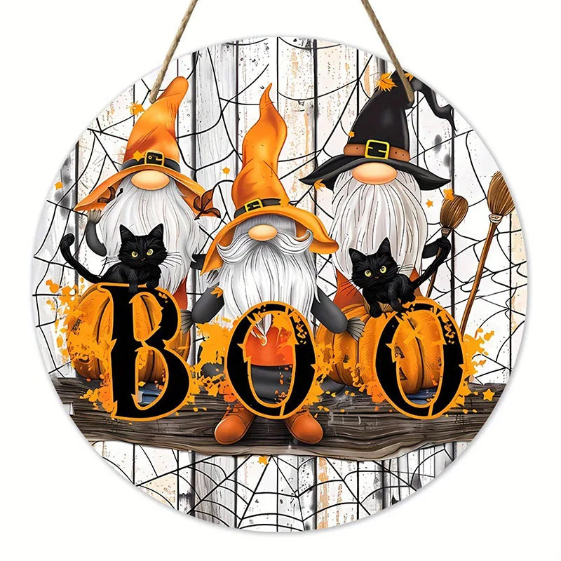 Halloween Wooden Wreath