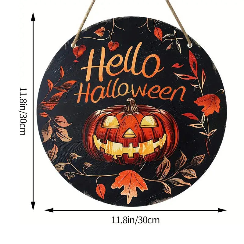 Halloween Wooden Wreath
