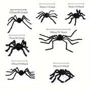 Giant Black Plush Spider Decoration