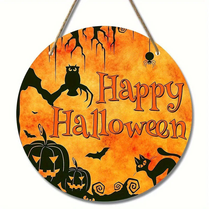 Halloween Wooden Wreath