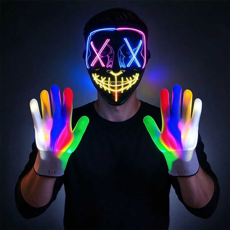 Multi Style Glowing LED Purge Mask