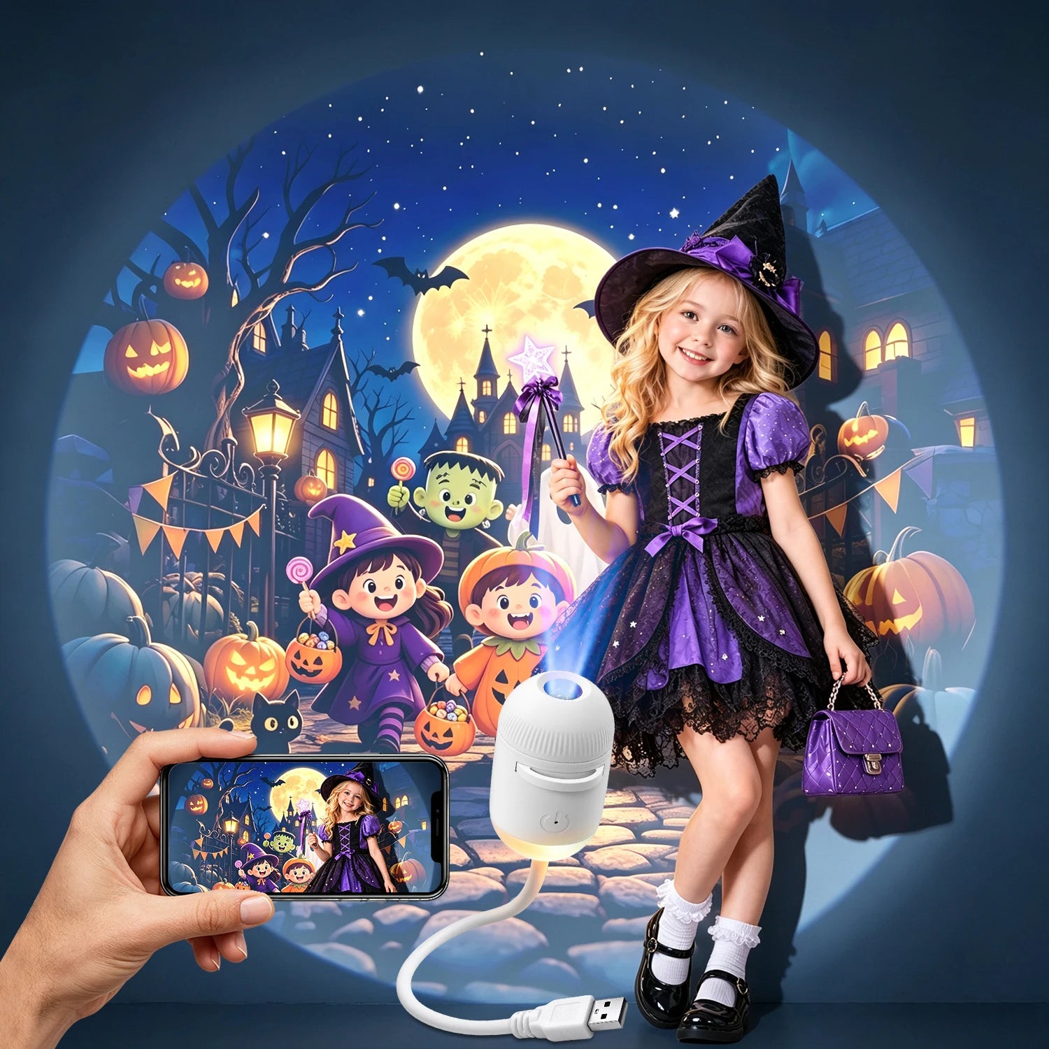 Halloween Projector Lights for Night Lamp