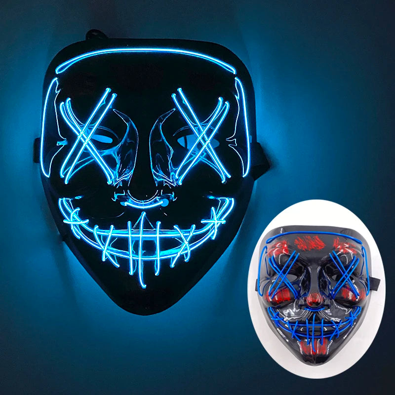 Multi Style Glowing LED Purge Mask