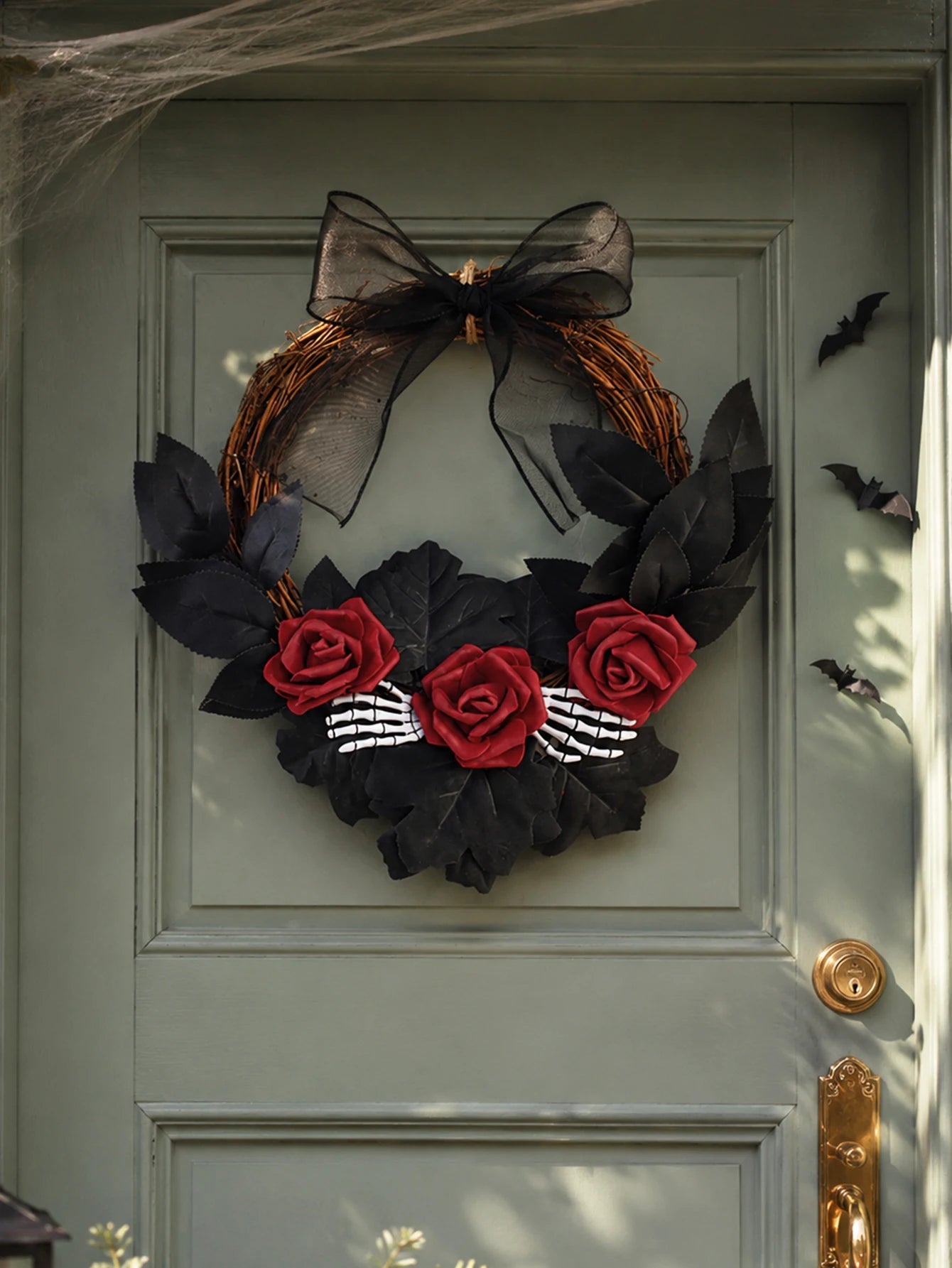 Halloween Rattan Wreath