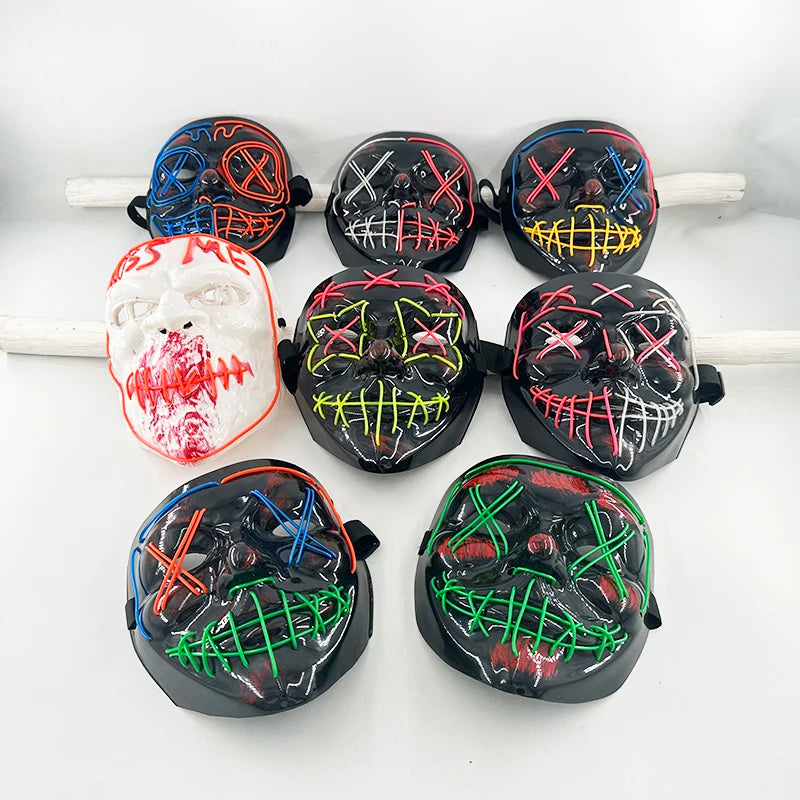 Multi Style Glowing LED Purge Mask