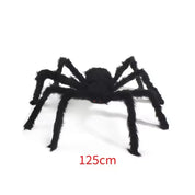 Giant Black Plush Spider Decoration