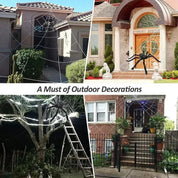 Giant Black Plush Spider Decoration