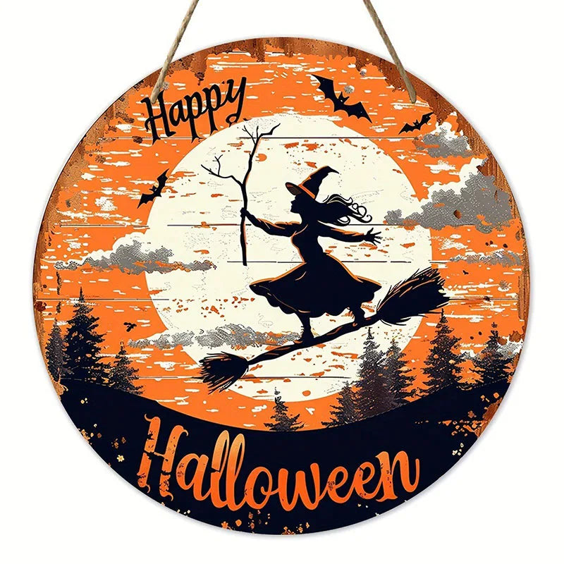 Halloween Wooden Wreath