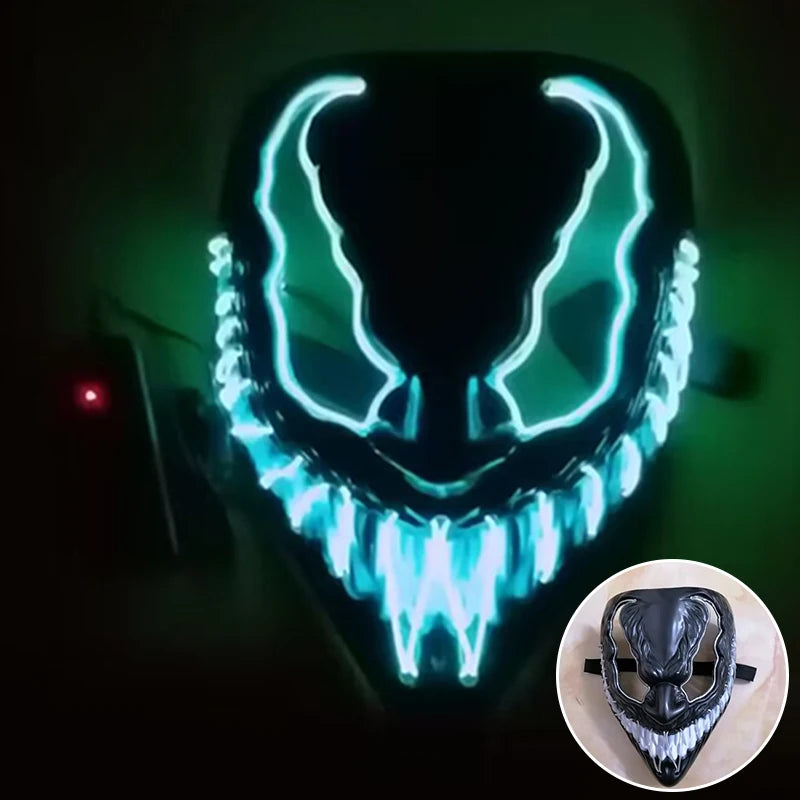 Multi Style Glowing LED Purge Mask