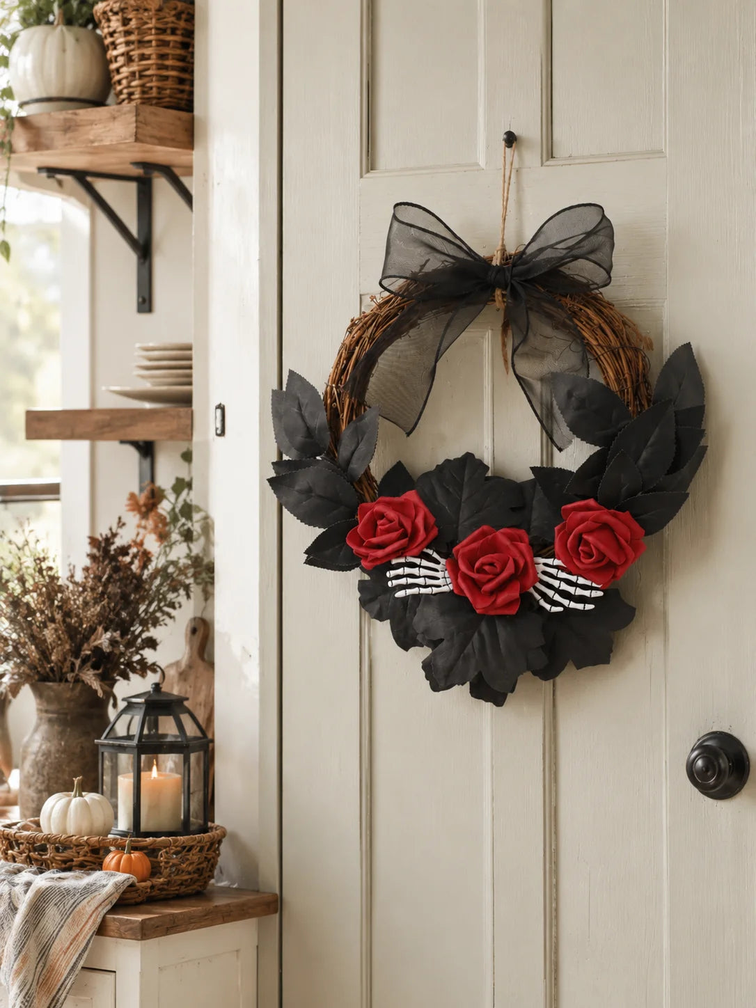Halloween Rattan Wreath