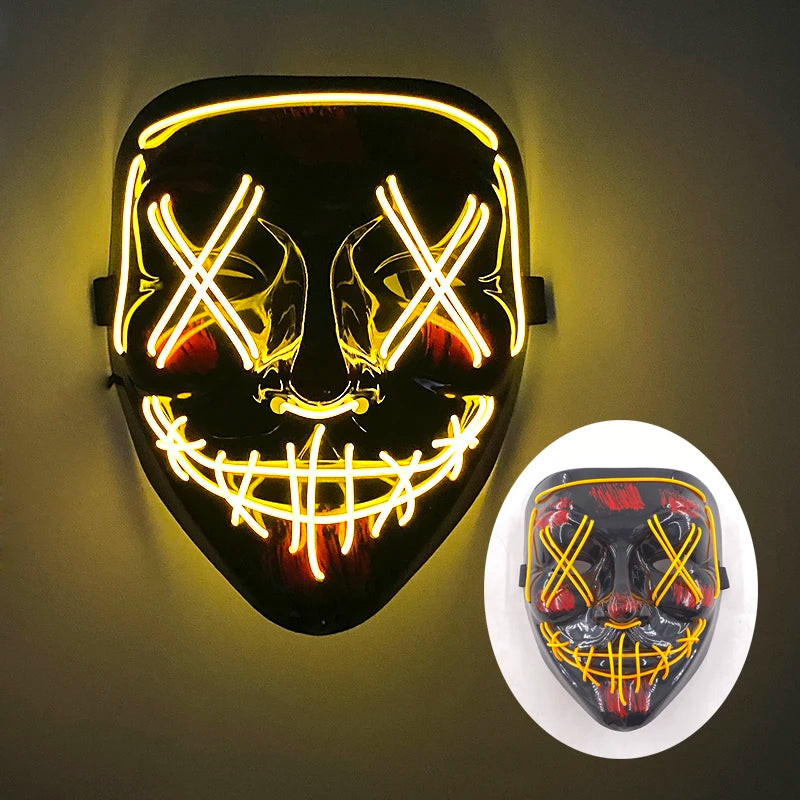 Multi Style Glowing LED Purge Mask