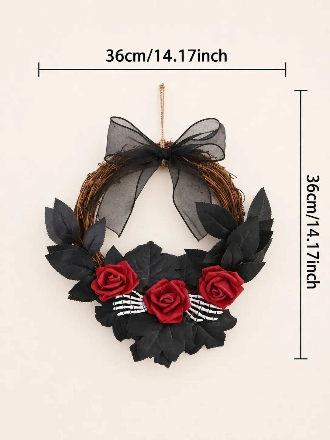 Halloween Rattan Wreath