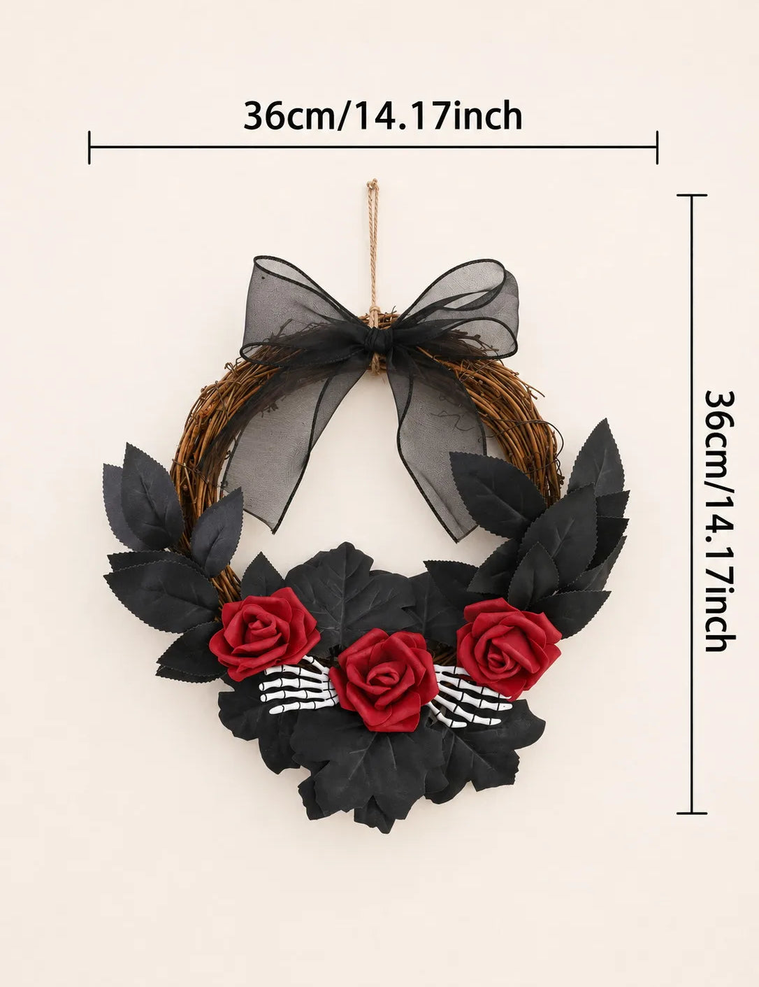 Halloween Rattan Wreath