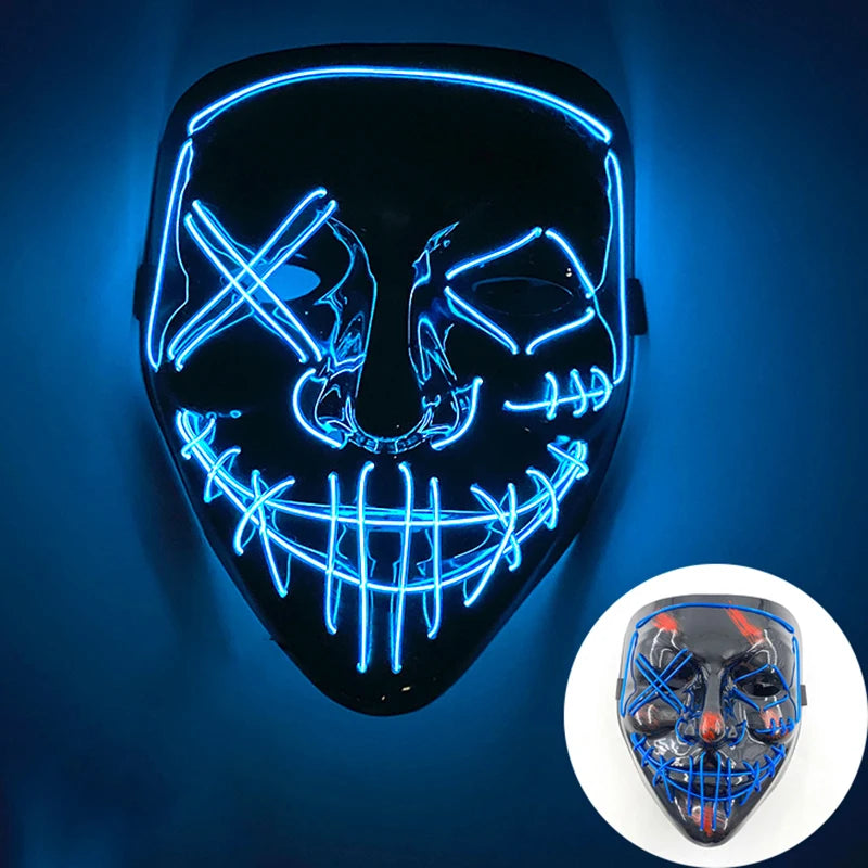 Multi Style Glowing LED Purge Mask