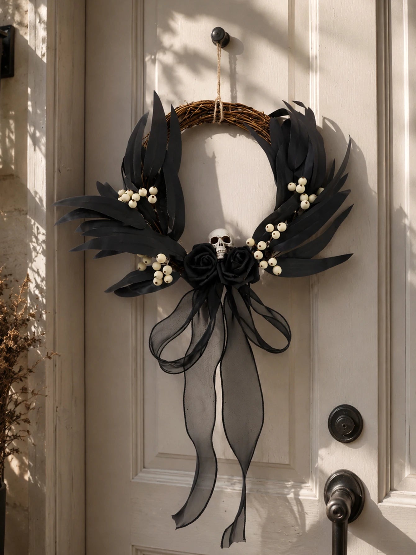 Halloween Rattan Wreath