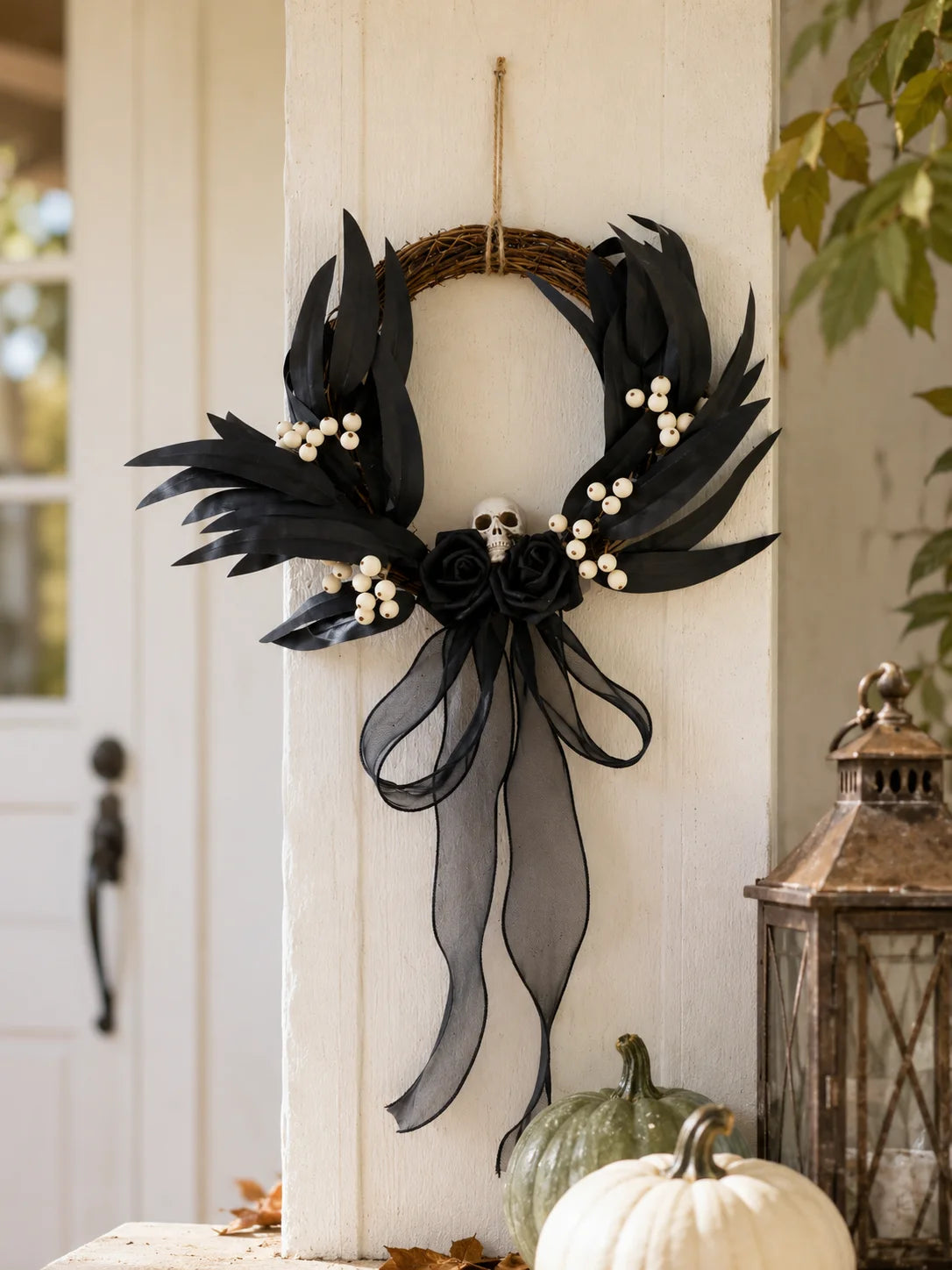 Halloween Rattan Wreath